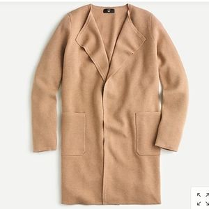 J. Crew Juliette collarless sweater blazer